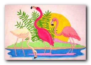 Transfer #4664 Flamingos