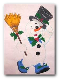 Transfer #4690 Winking Snowman