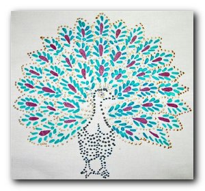 T4824 - Peacock in Dots