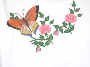 Butterfly & Roses